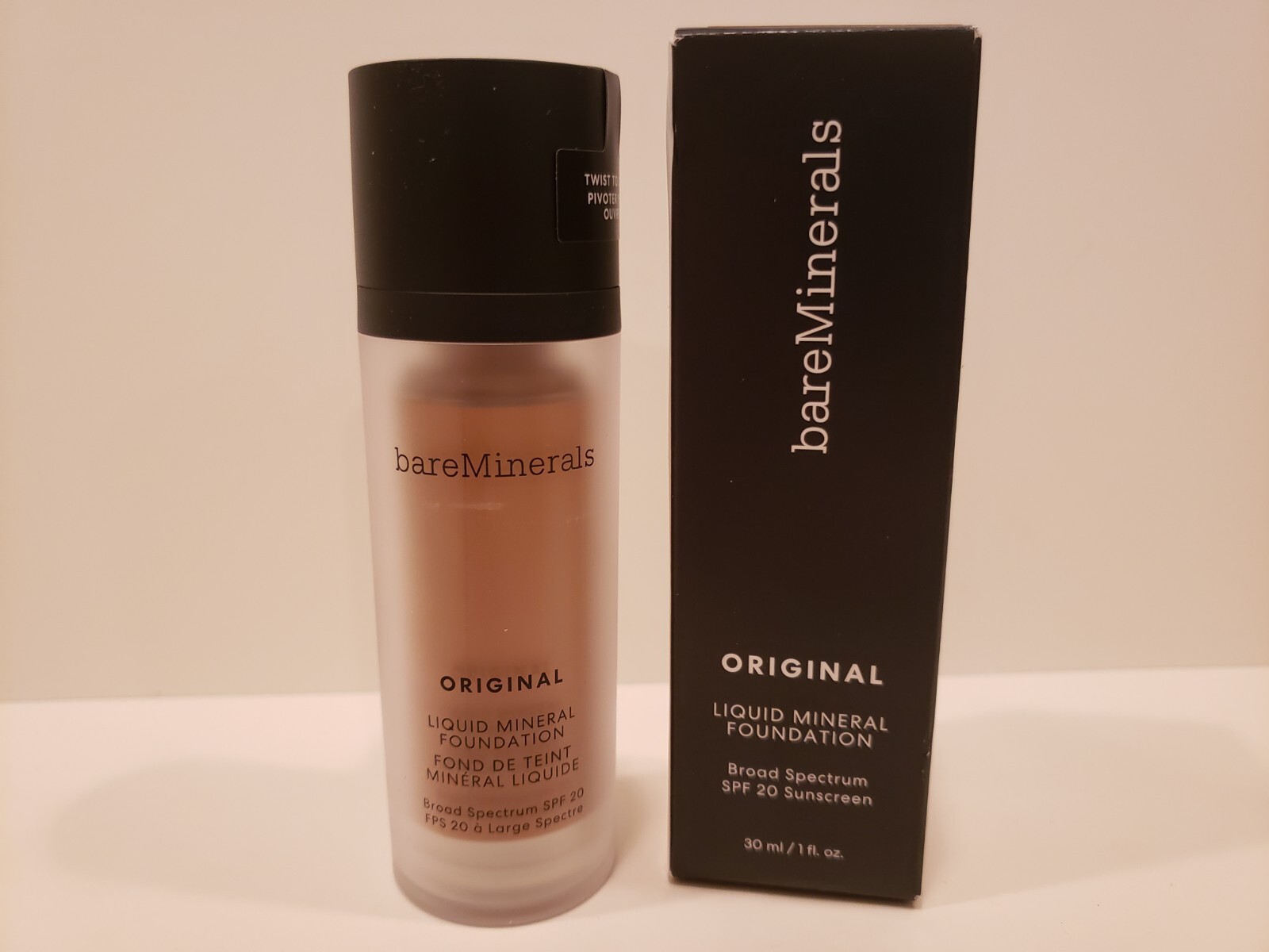 Bare Minerals~Original Liquid Mineral Foundation w/SPF 20~Warm Tan 22~NIB