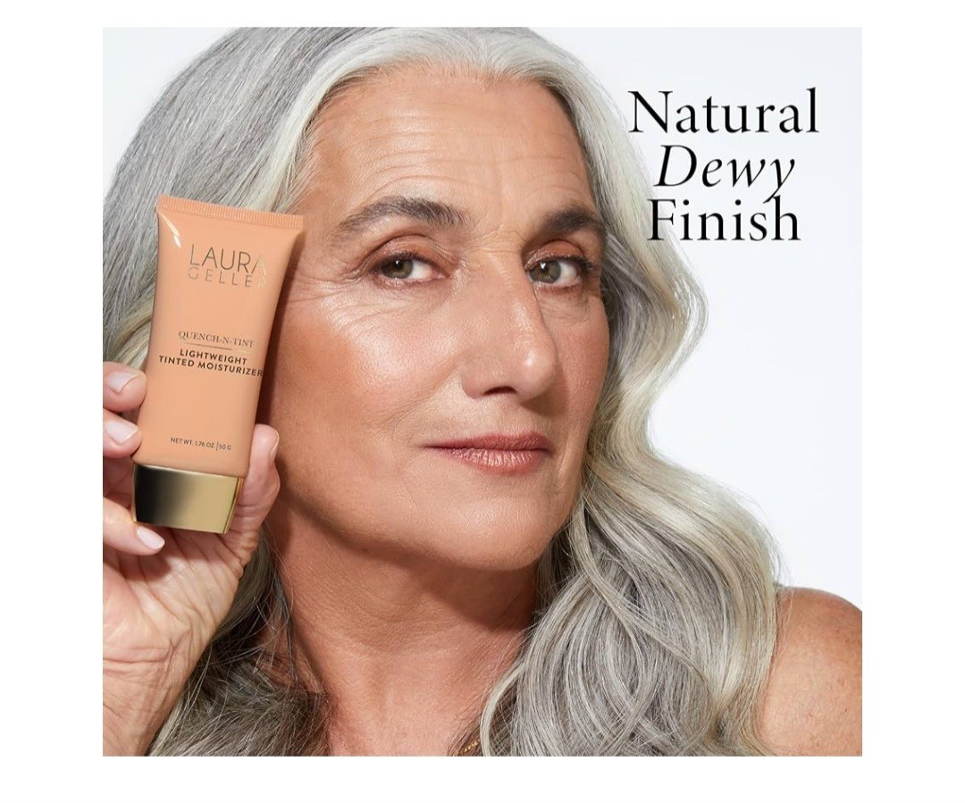 Laura Geller Quench-N-Tint Moisturizing Foundation Light/Medium 1.76 OZ.