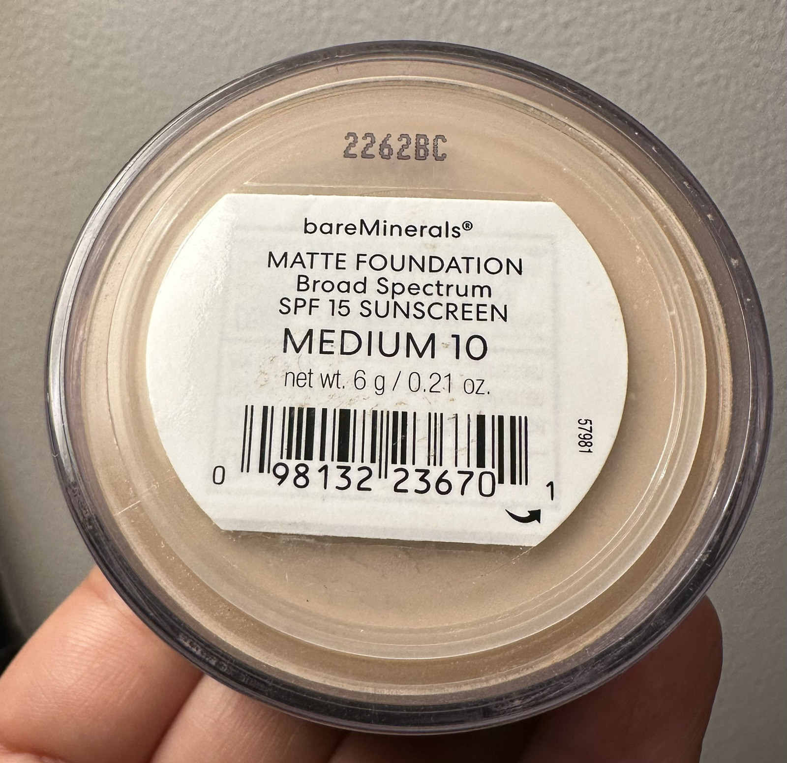 bareMinerals MATTE Foundation Powder SPF 15 Medium 10 6g/0.21oz