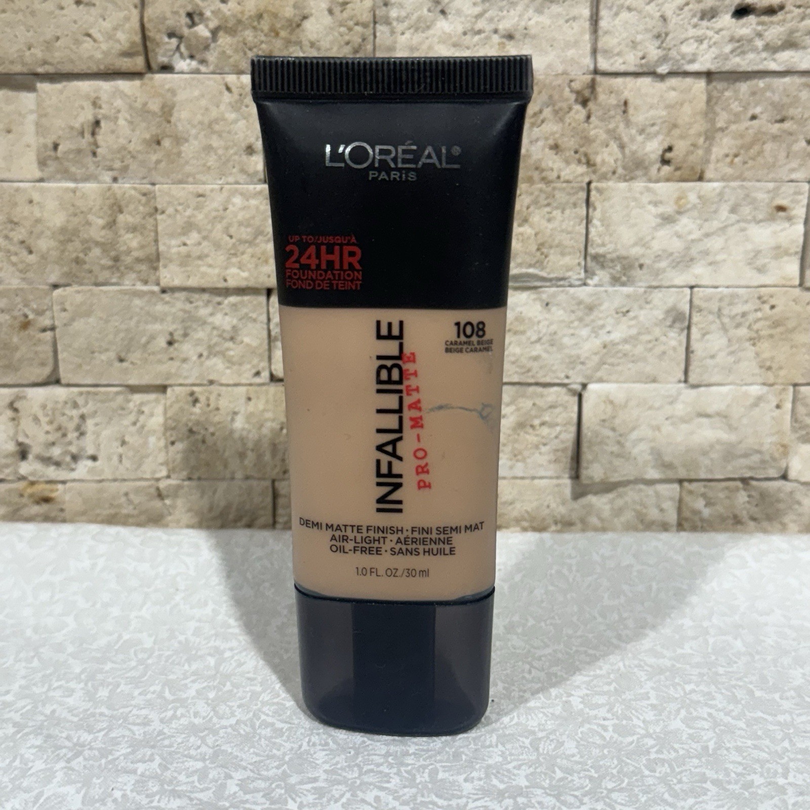 L’Oréal Paris Infallible Pro-Matte Foundation, #108 Caramel Beige 1 Fl Oz Sealed