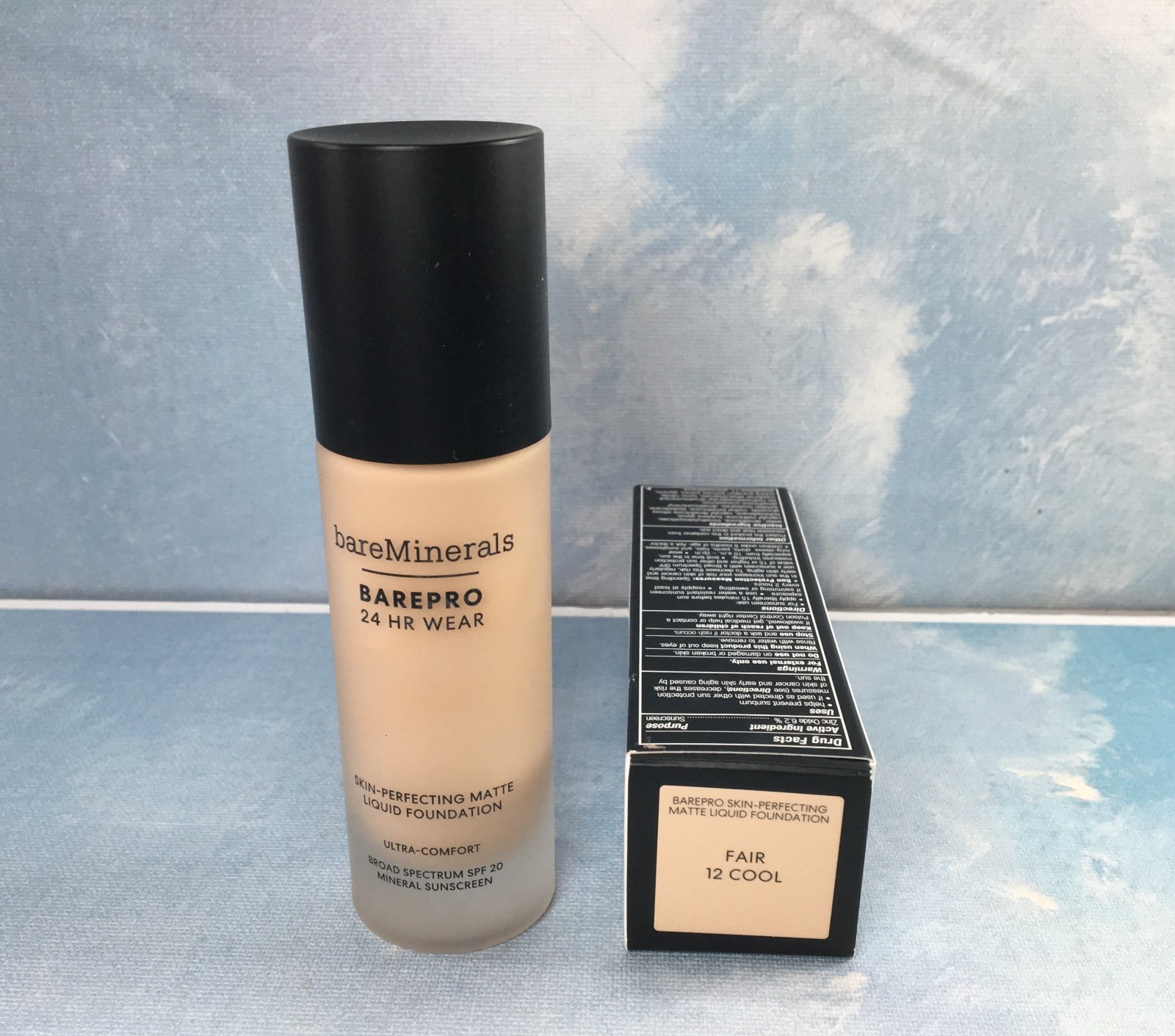 bareMinerals BarePro Liquid Foundation Fair 12 Cool, 1 oz, SPF 20, 6/2026