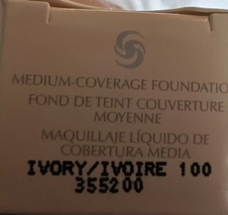 MARY KAY Medium Coverage Foundation Ivory 100 355200 NEW IN BOX PINK CAP Rare