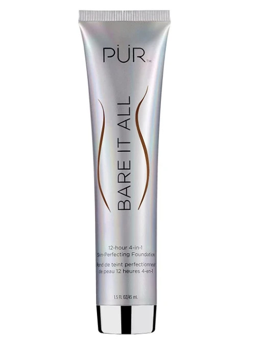 PÜR Bare It All 12 Hr. 4-in-1 Skin-Perfecting Foundation Makeup Dark Tan Deeper