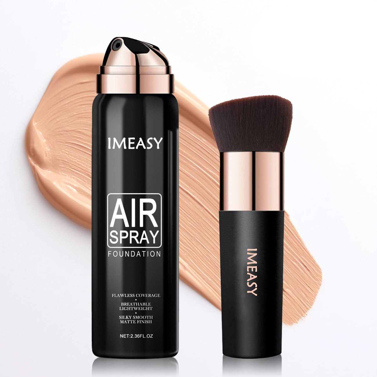 Airbrush Makeup Foundation Spray, Flawless Full Coverage Foundation, Long-Lastin