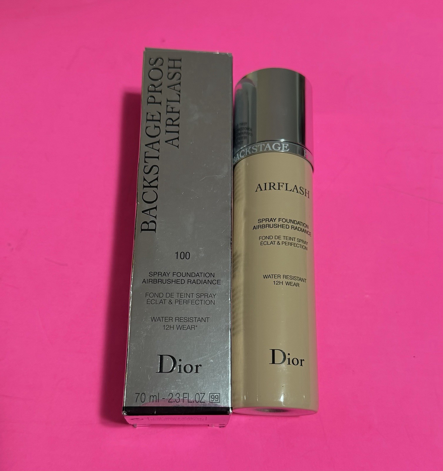 DIOR AirFlash Spray Foundation 100 ( 1N ) IVORY DISCONTINUED NEW With Box