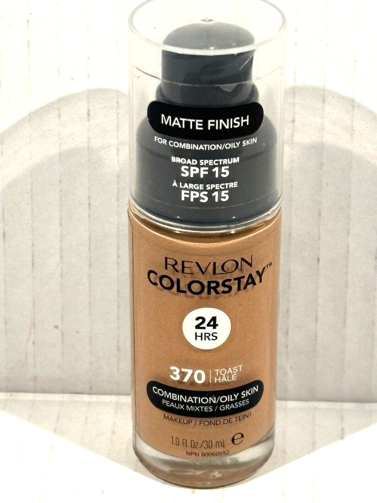 Revlon Colorstay 24hr Combination/Oily Matte Foundation 370 Toast Hale SPF15 NEW