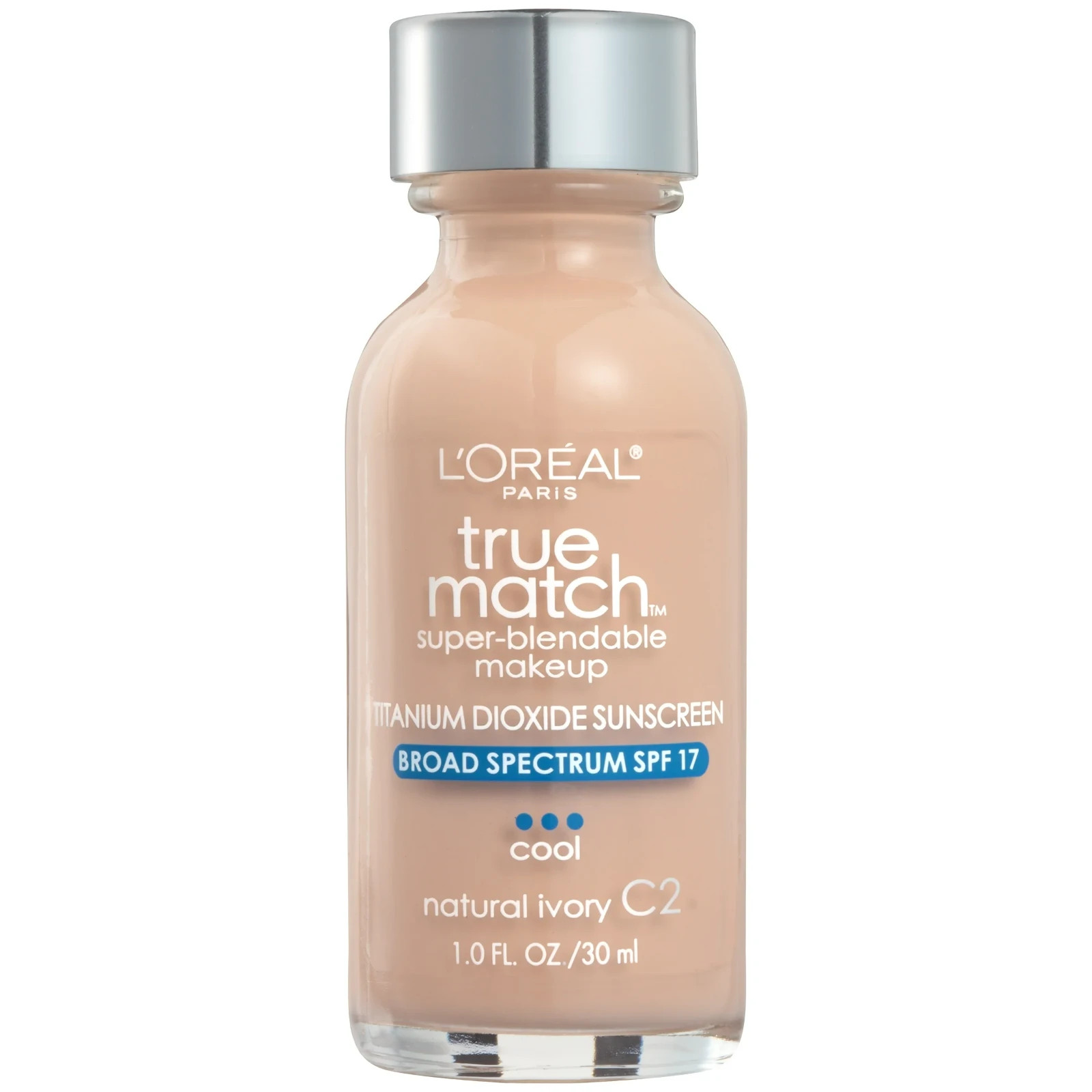 L’Oreal Paris True Match Foundation Medium Coverage, C2 natural ivory