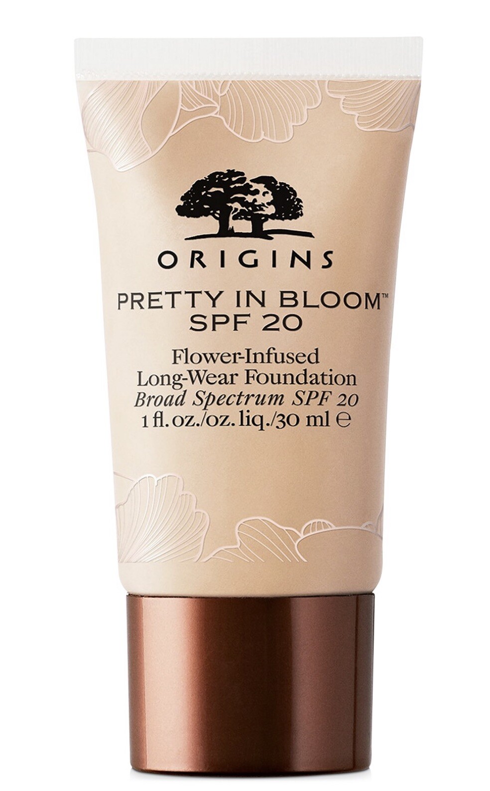 ORIGINS PRETTY IN BLOOM SPF20 LONG WEAR FOUNDATION Shade 100 VERY LIGHT COOL