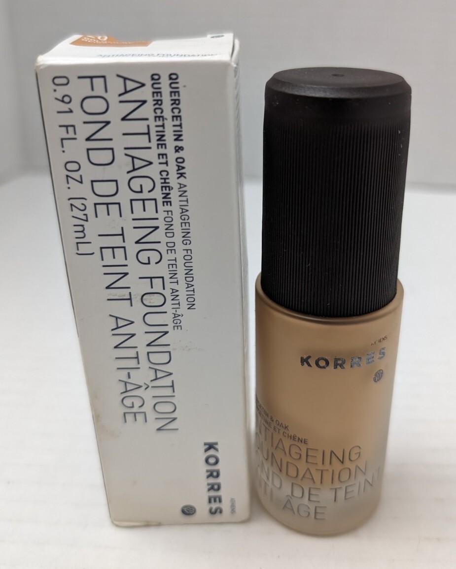 Korres Quercetine & Oak ANTI AGEING FOUNDATION, 20 Golden Beige .91 fl oz