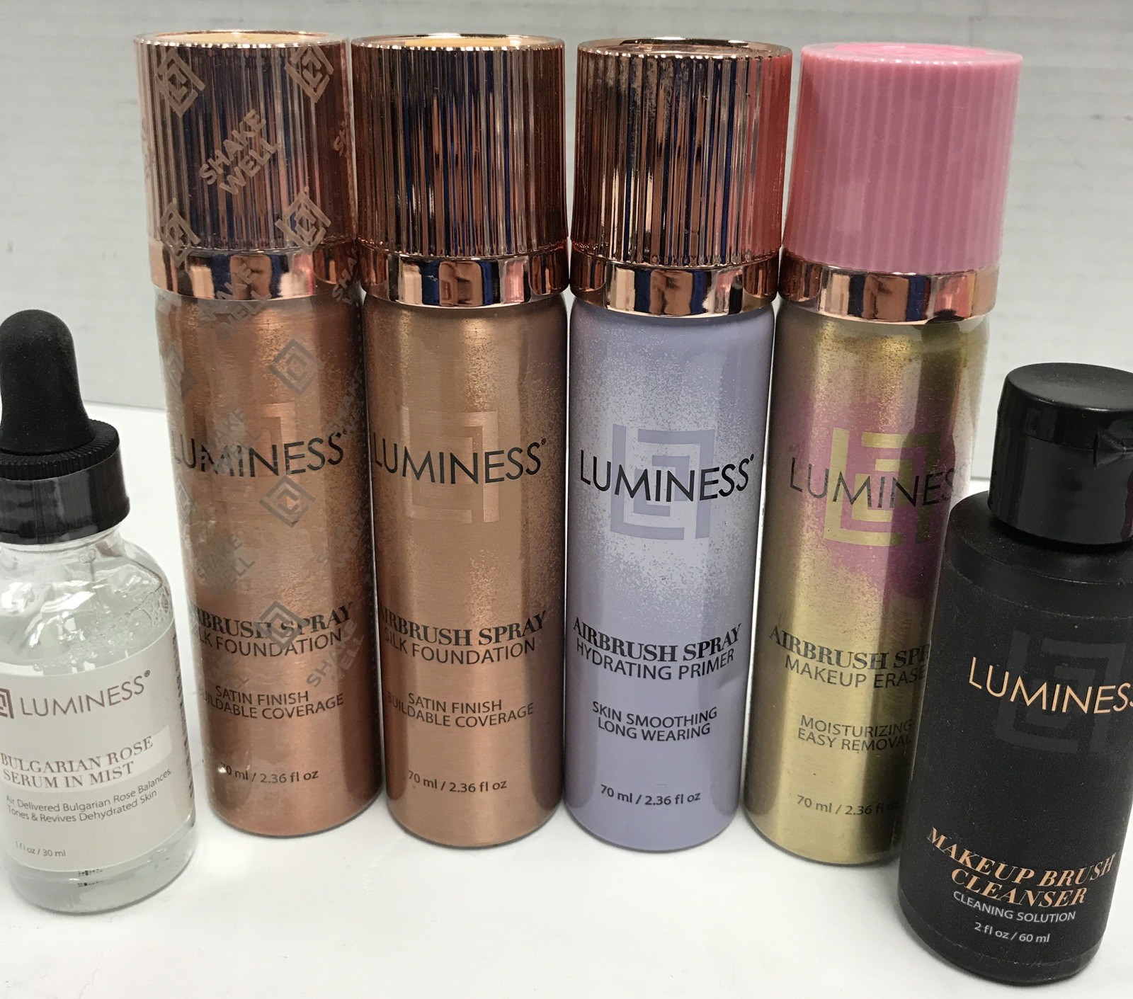 Luminess Airbrush makeup lot Sealed Lot of 6 Foundation Spray Primer Eraser