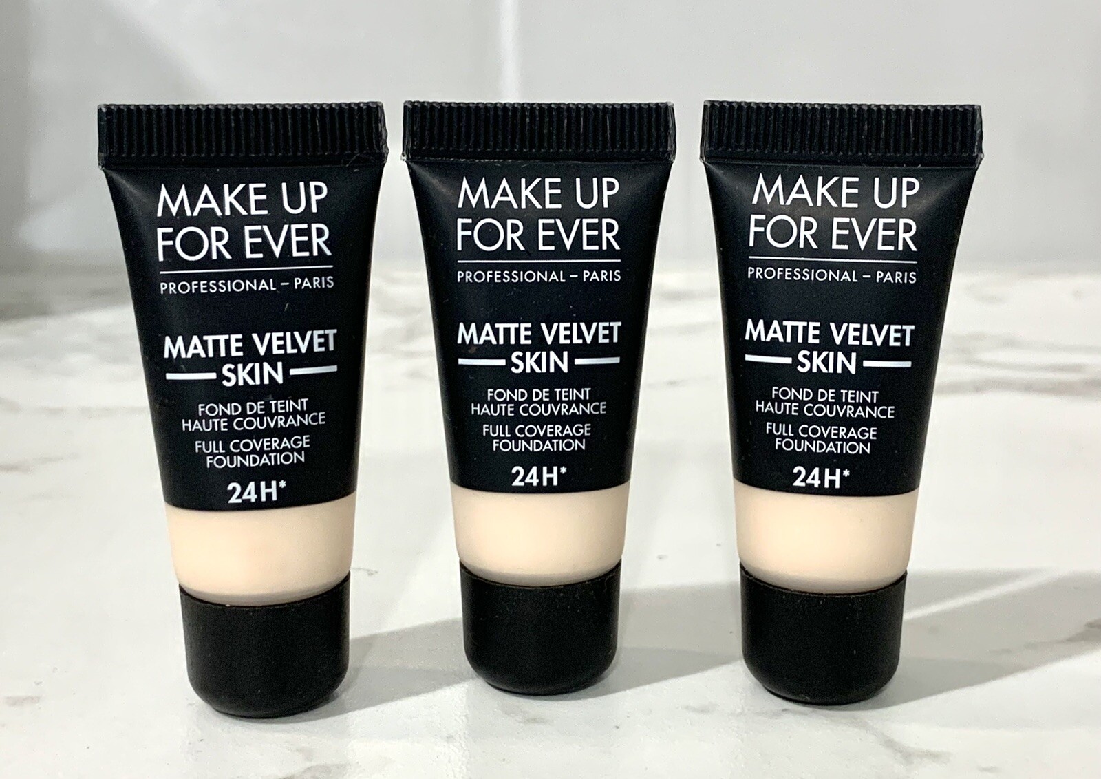 3X make up for ever matte velvet skin foundation Y205 Alabaster mini (#G4