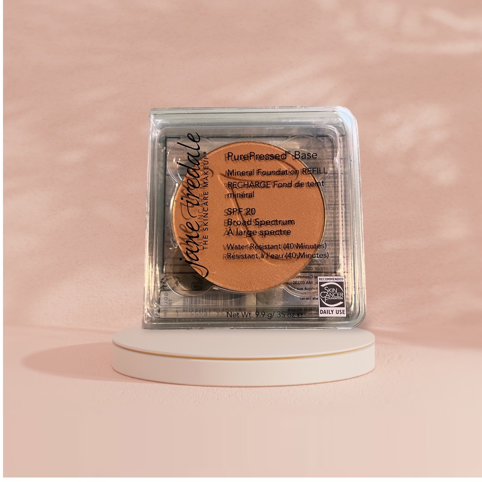 Jane Iredale Makeup PurePressed Base Mineral Foundation Refill SPF 20 GOLDEN TAN