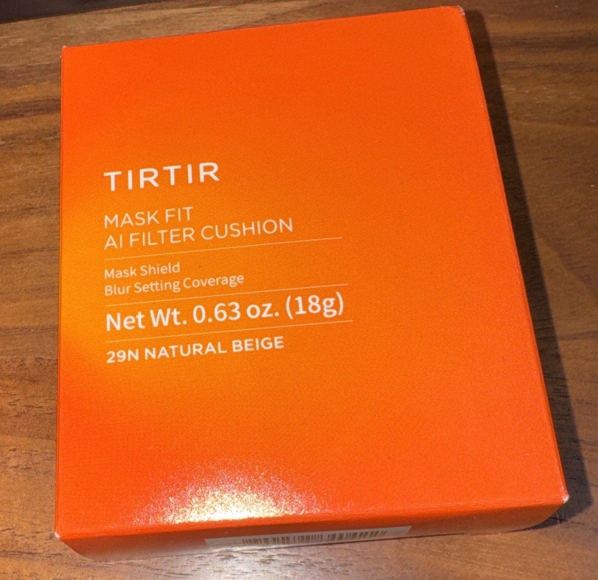 TIRTIR Mask Filter Cushion Foundation, 0.63 Fl Oz, Natural Beige 29N sealed