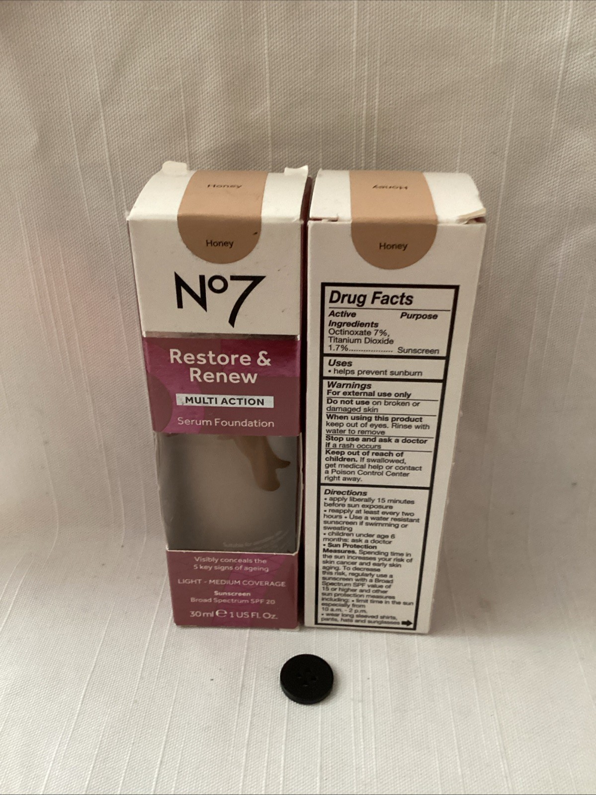 2x No7 Restore & Renew Multi Action Serum Foundation SPF 20 (30 mL) (Exp8/24