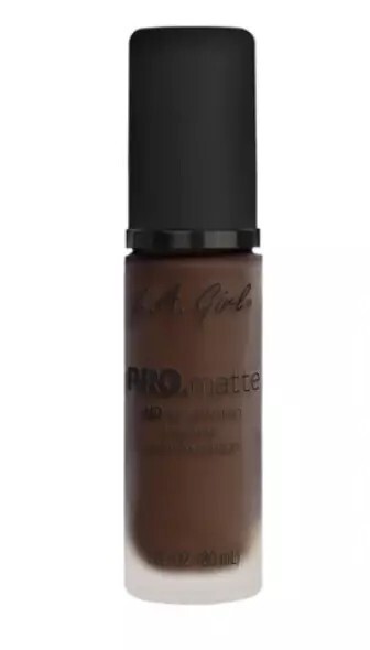 L.A. Girl Pro Matte HD Foundation 1 oz, #GLM724 – EBONY – Free Shipping!