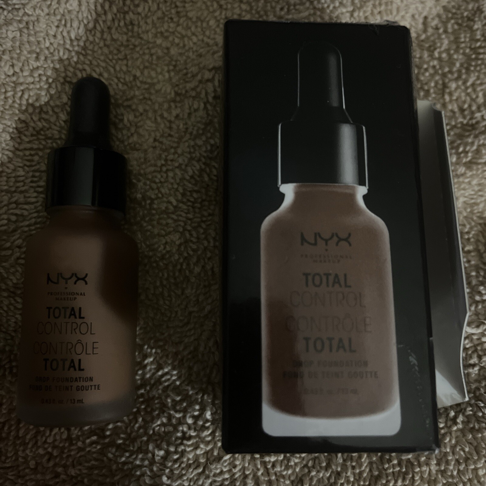 NYX Total Control Pro Drop Foundation 0.43fl.oz./13ml TCDF21 Cocoa NEW NIB