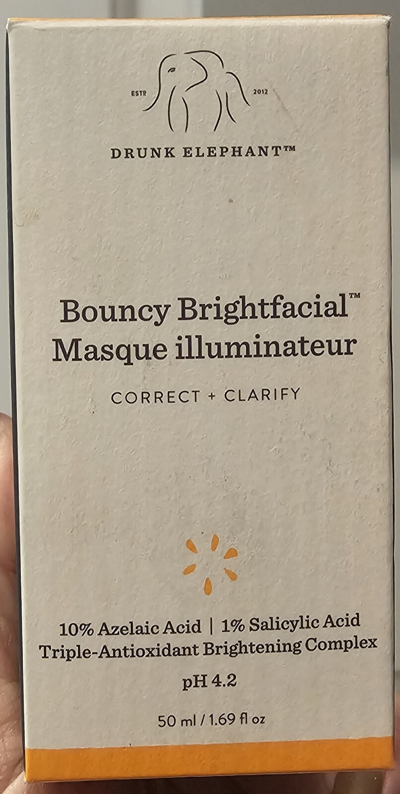 Drunk Elephant Bouncy Brightfacial Masque Illuminateur 1.69 oz NIB AUTHENTIC