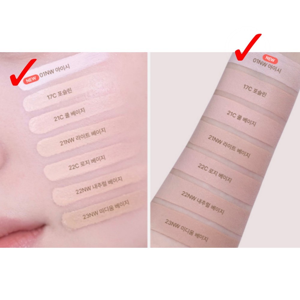 GIVERNY MINI MILCHAK Close-covering Cover Foundation 01NW 15ml SPF30 PA++