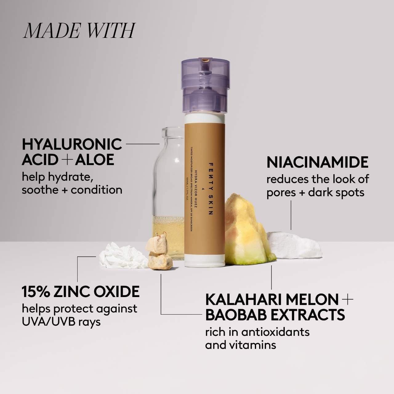 Authentic Fenty Beauty Moisturizer Broad Spectrum Mineral Spf 30,9 SHADES,1.7 oz