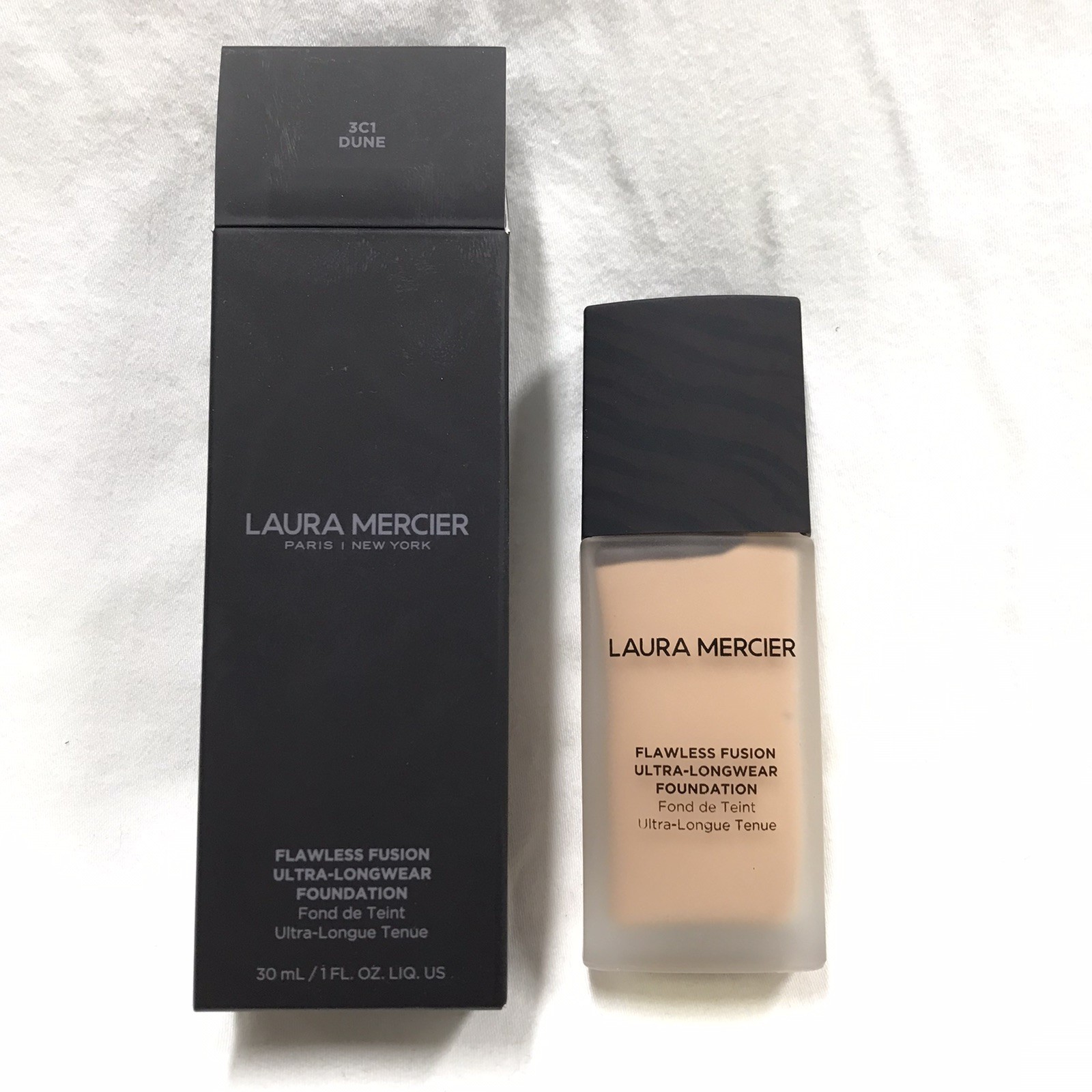 LAURA MERCIER Flawless Fusion Ultra-Longwear Foundation Shade 3C1 DUNE 30ml NEW