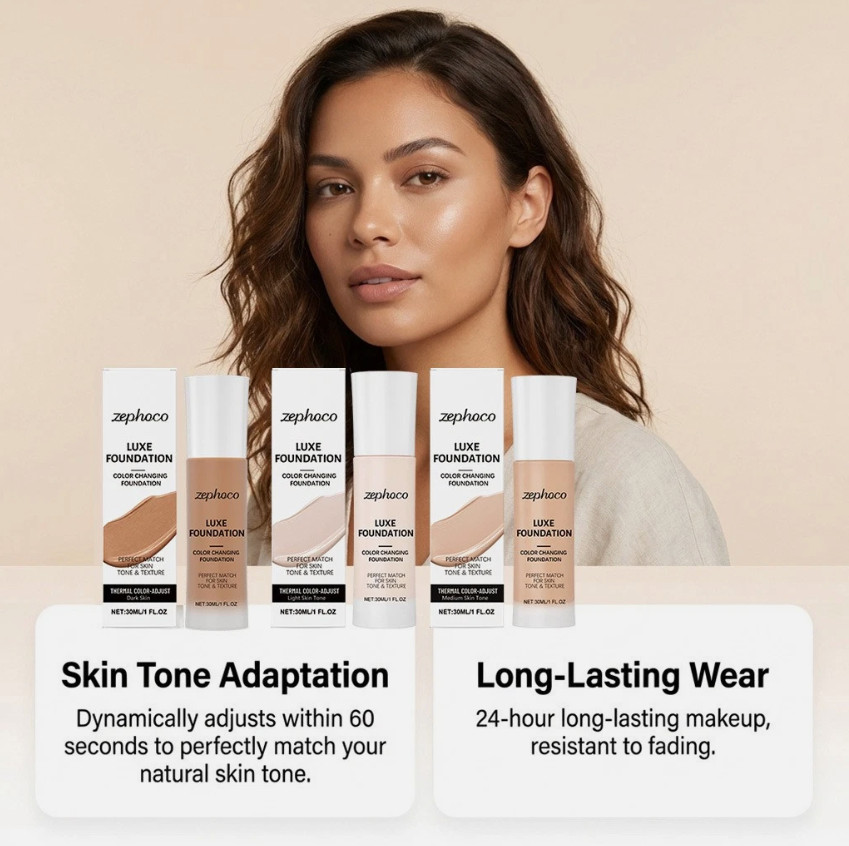 LUXE Intelligent Color Correcting Foundation, 30ml/1 fl oz – Fits All Skin Tone