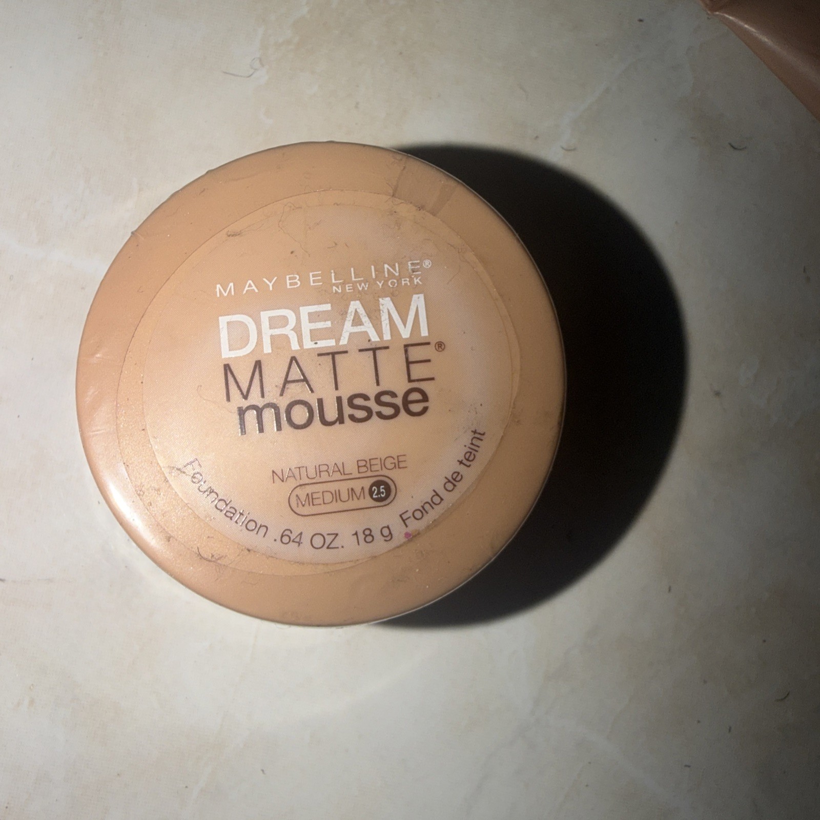 NEW Maybelline Dream MATTE Mousse- NATURAL BEIGE Medium 2.5