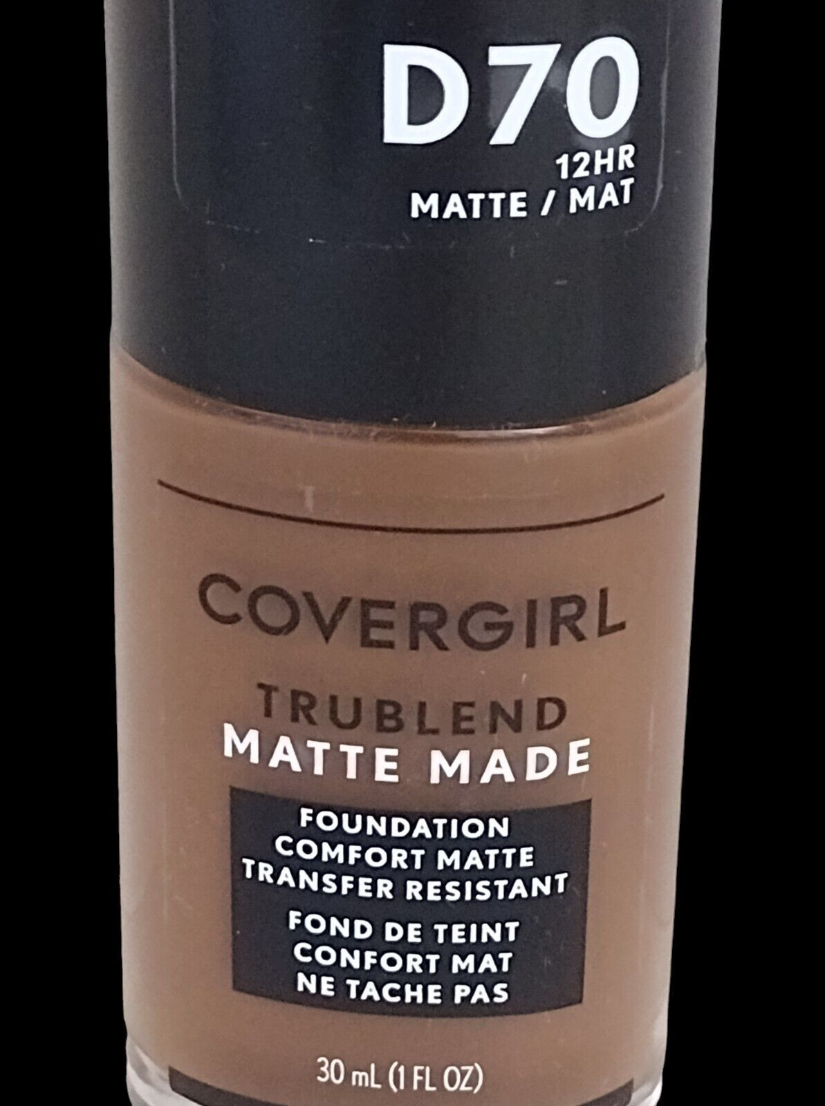 COVERGIRL TRUBLEND Matte Made 12 HR Oil-Free Liquid Foundaton D70 CAPPUCCINO