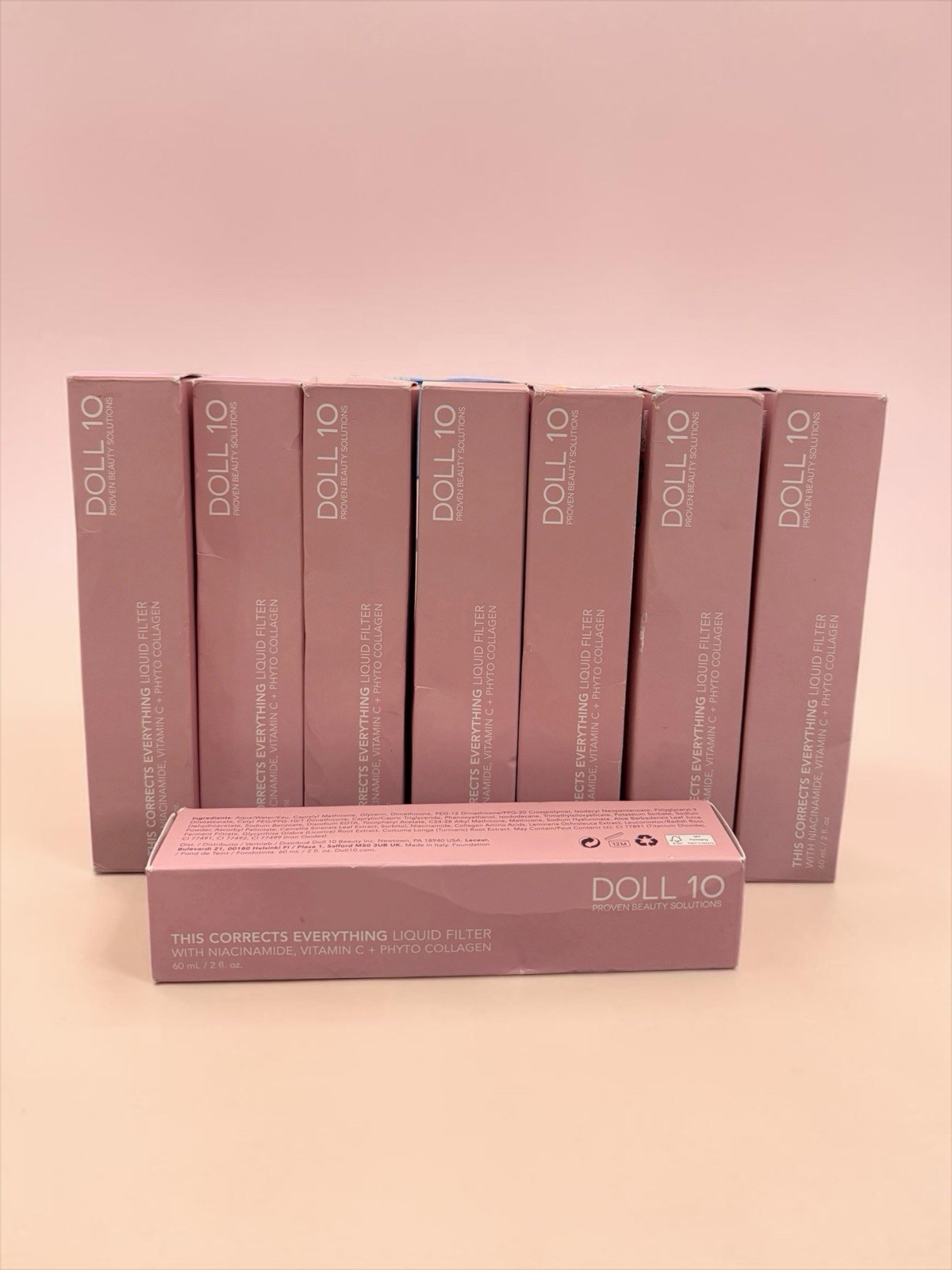 NIB Doll 10 LIQUID FILTER This Corrects Everything MEDIUM Foundation Niacinamide