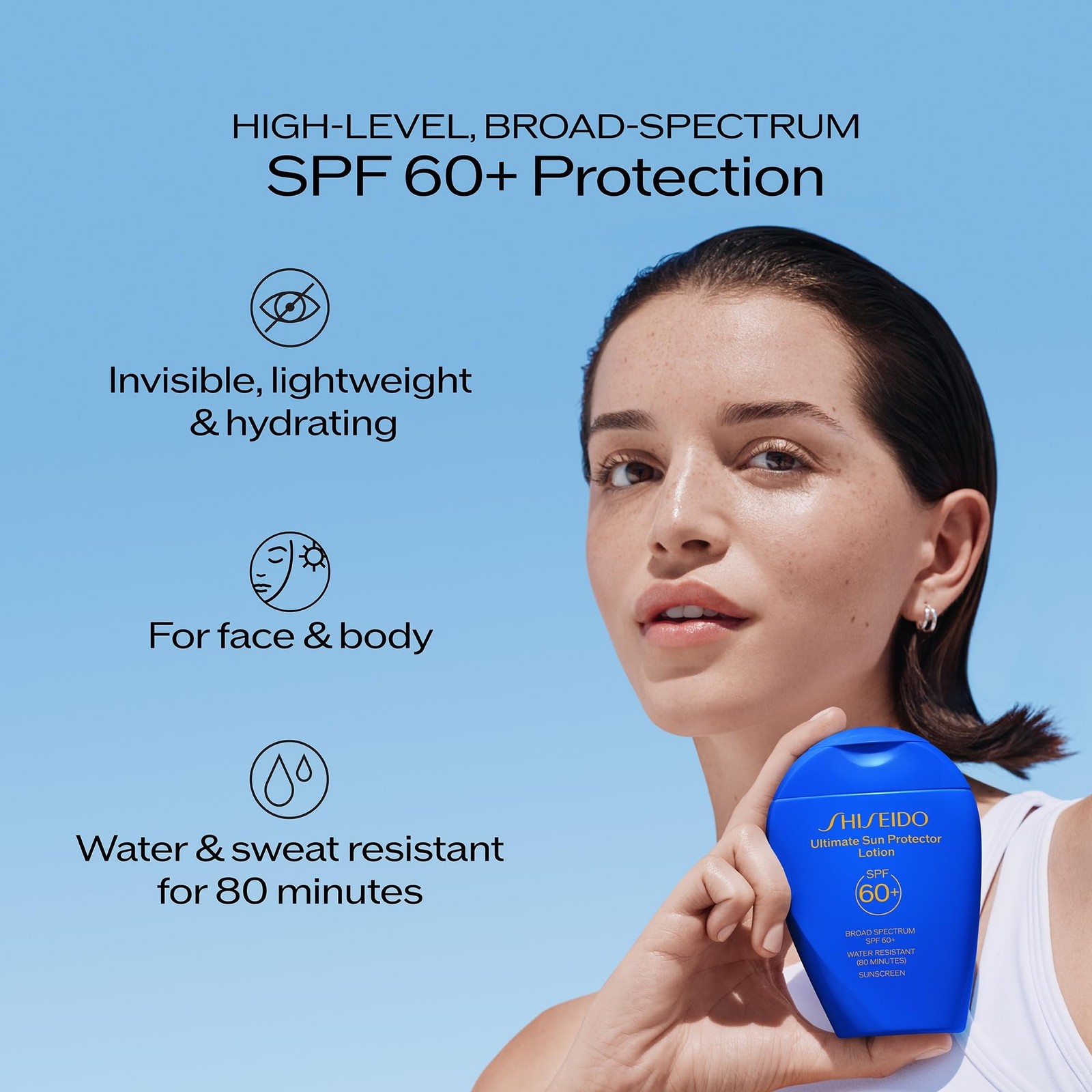 Shiseido Ultimate Sun Protector Lotion – 50 1.7 Fl Oz (Pack of 1), No Color