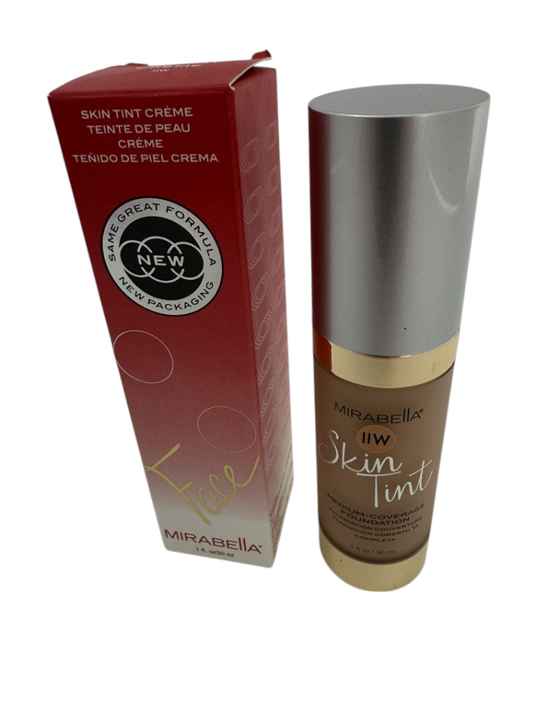 Mirabella NEW Skin Tint Creme IIW Medium Coverage Foundation 1oz BROKEN TIP
