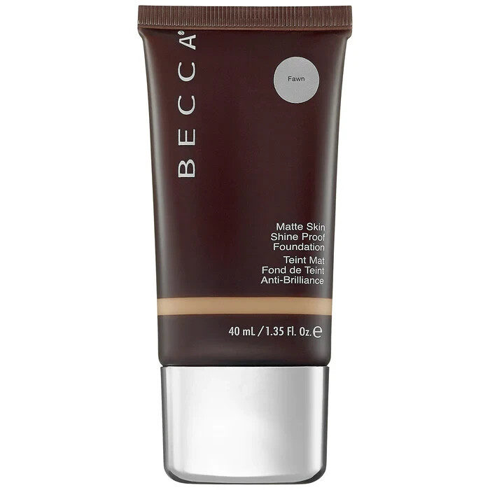 BECCA Ever-Matte Shine Proof Foundation **FAWN SHADE**/ 1.35 oz 40ml