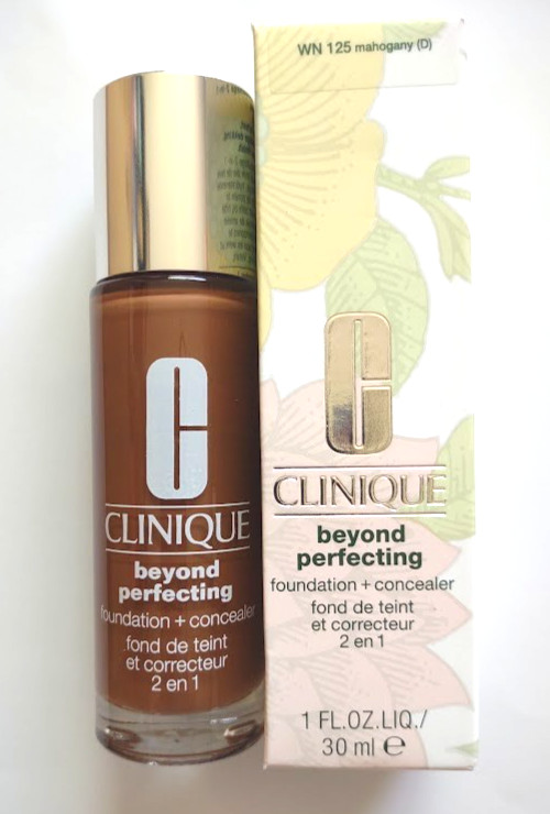Clinique Beyond Perfecting Foundation + Concealer WN 125 Mahogany NIB SHIPS FREE