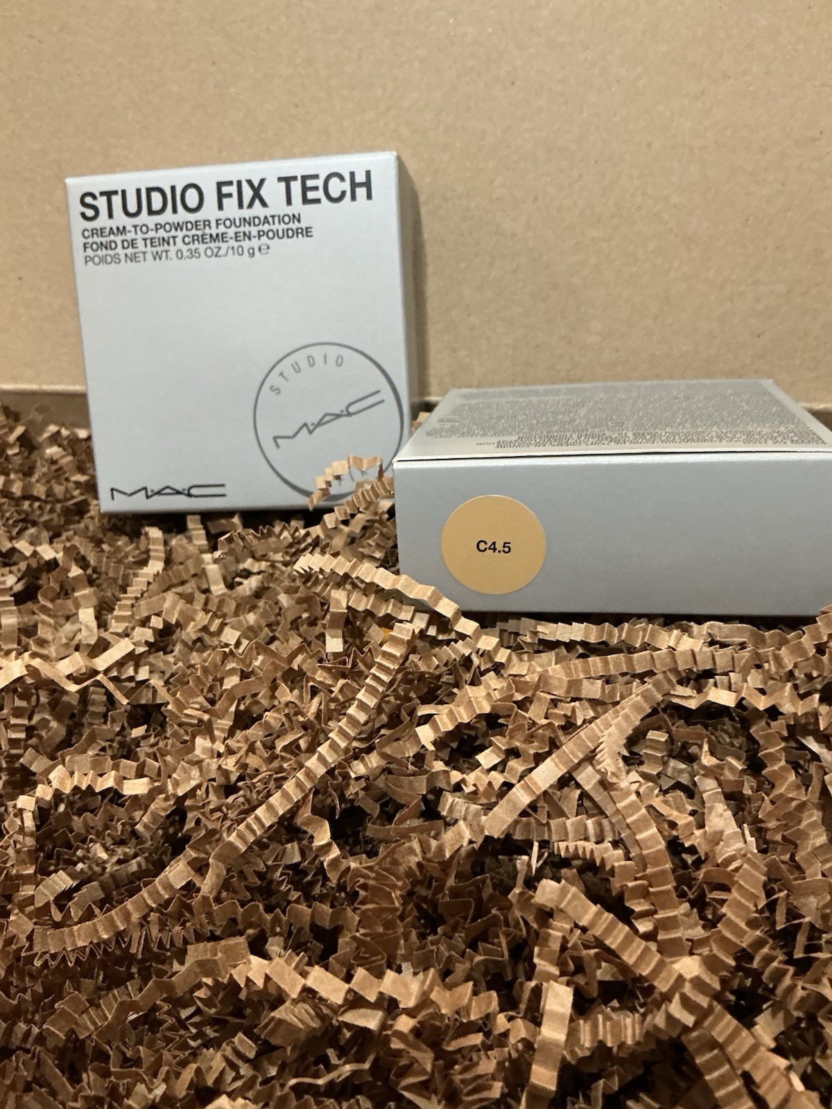 New Authentic MAC Studio Fix Tech Cream-To-Powder Foundation C4.5 0.35 oz New
