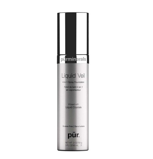 PUR Liquid Veil 4in1 spray foundation liquid crystals Tan Shade 3.0oz