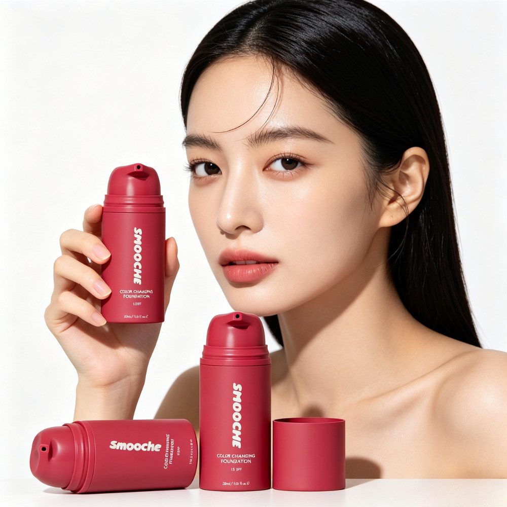 Smooche Foundation Korean, Smooche Color Changing Foundation, For All Skin Types