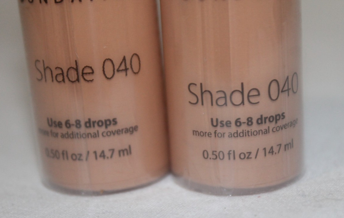2 X Luminess Air Silk 4-in-1 Airbrush Foundation Shade 040 New Sealed 0.5 oz Ea
