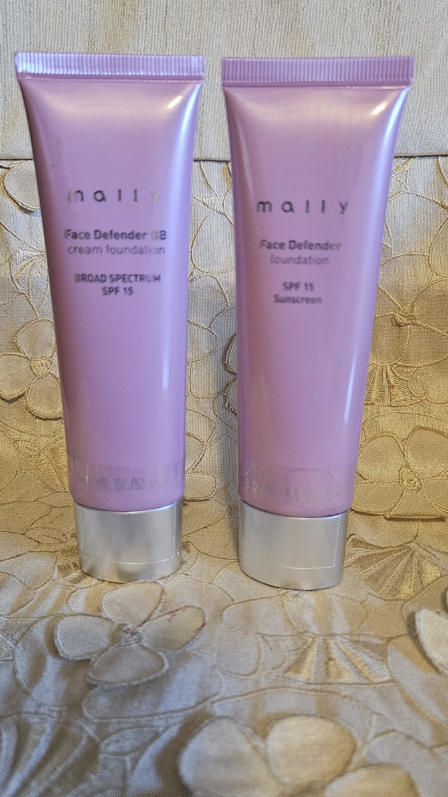MALLY-Face Defender-Foundation-SPF 15~CHOOSE SHADE~MED. TAN OR LIGHT- SEALED!