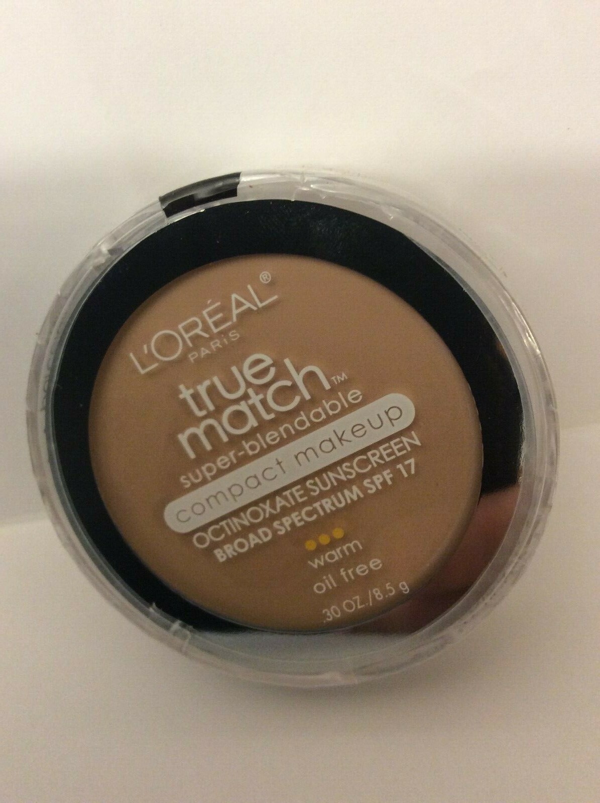 L’Oreal True Match Super-Blendable Compact Makeup (SPF 17) W1 PORCELAIN NEW.