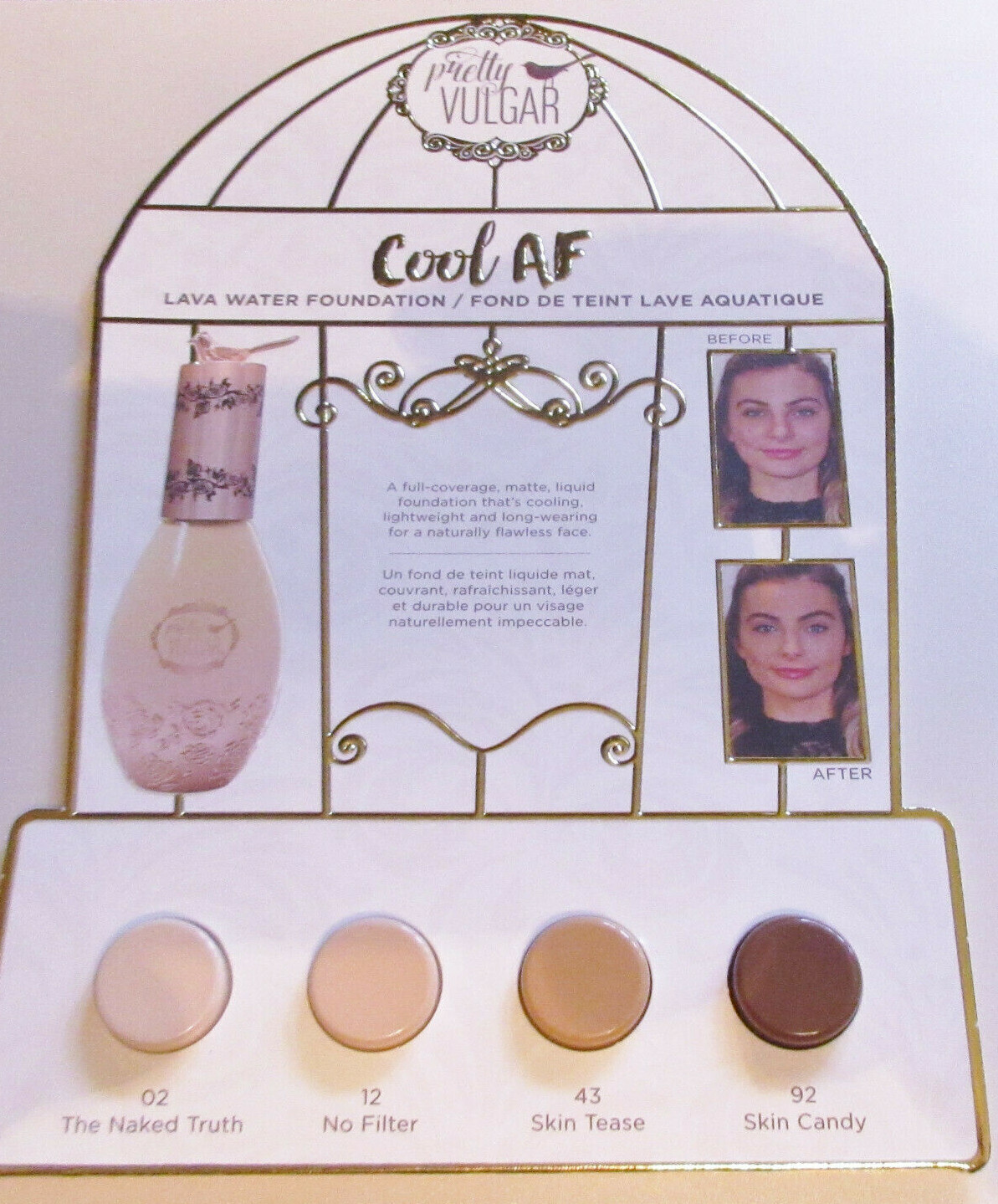 Pretty Vulgar COOL AF Lava Water Foundation TRIAL BUBBLES 02, 12, 43, 92 NEW
