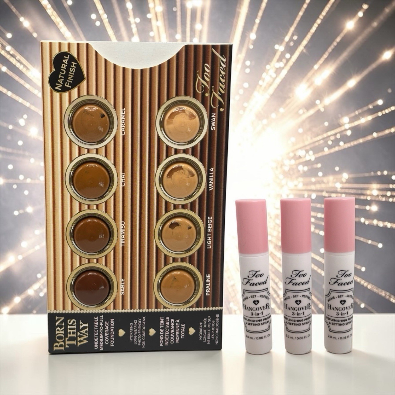 Too Faced Born This Way Undetectable Medium-to-Full Coverage Foundation Samples