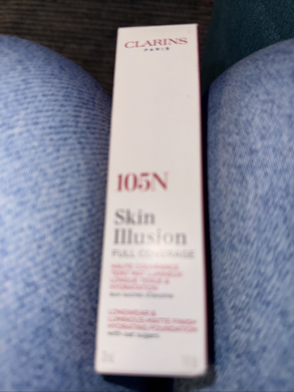 CLARINS SKIN ILLUSION FULL COVERAGE WITH OAT SUGARS 30 ML/1 FL.OZ. #105N NIB