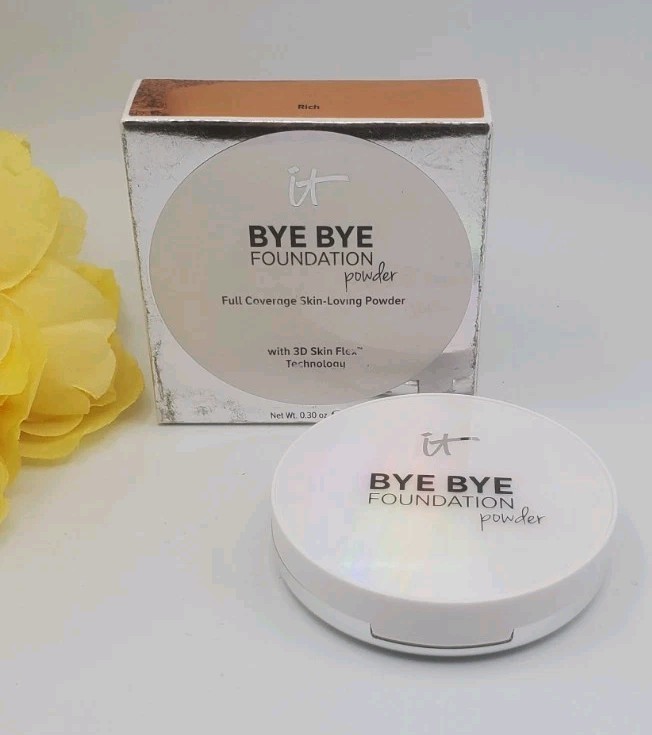 IT Bye Bye Foundation Powder Rich Full Coverage Skin-Loving Powder 0.30 oz New