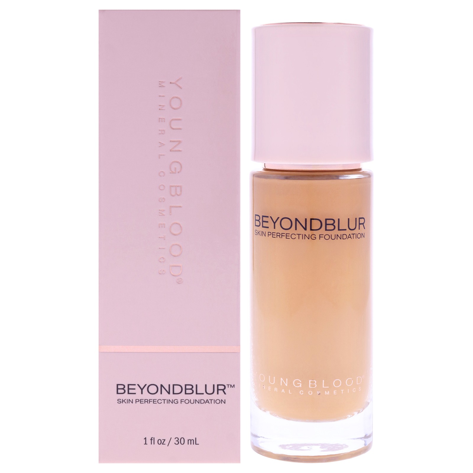 Skin Perfecting Foundation-MW4 Medium Warm with Golden Olive by Youngblood -1oz
