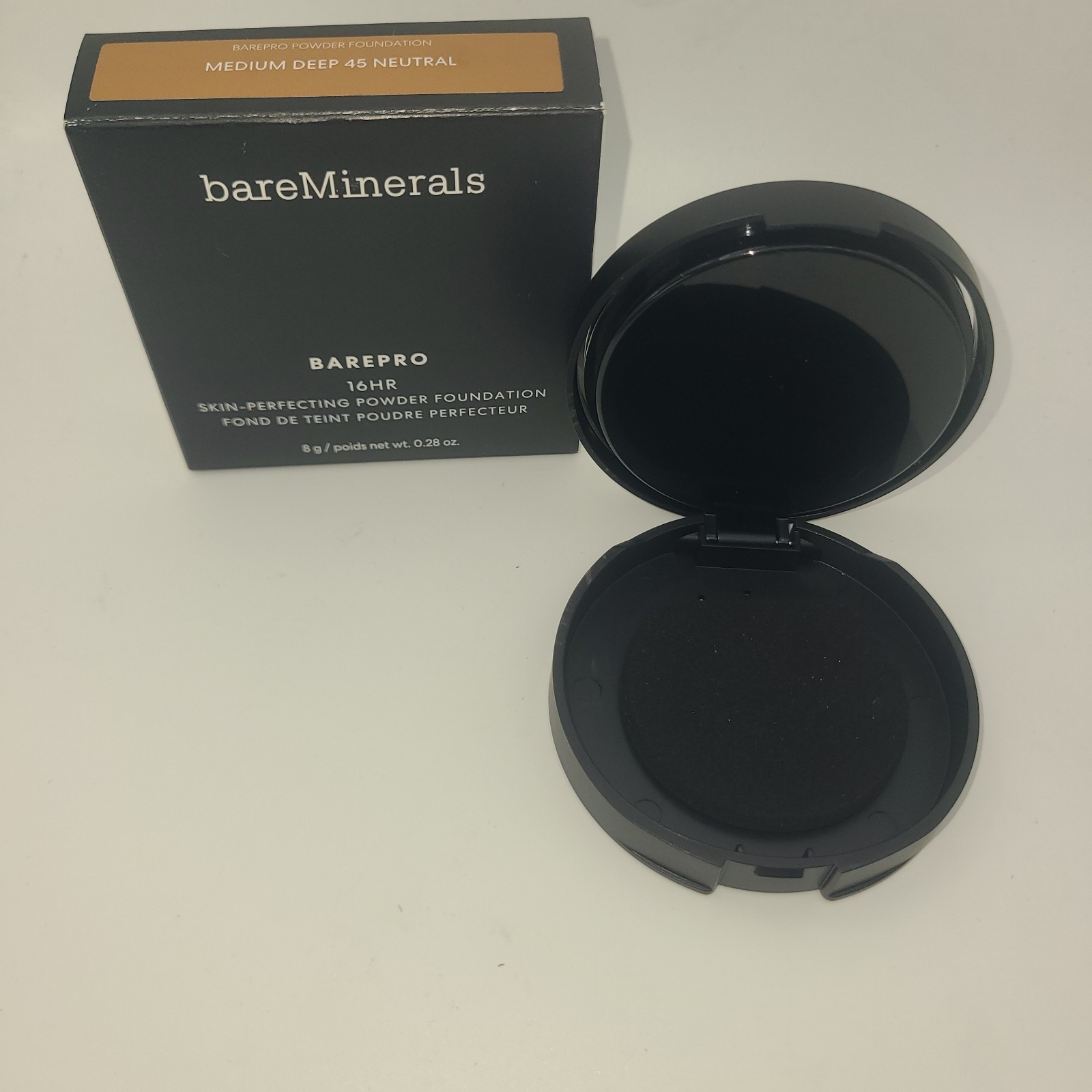 BareMinerals Barepro 16hrPerfecting Powder Foundation Medium Deep 45 Neutral NIB