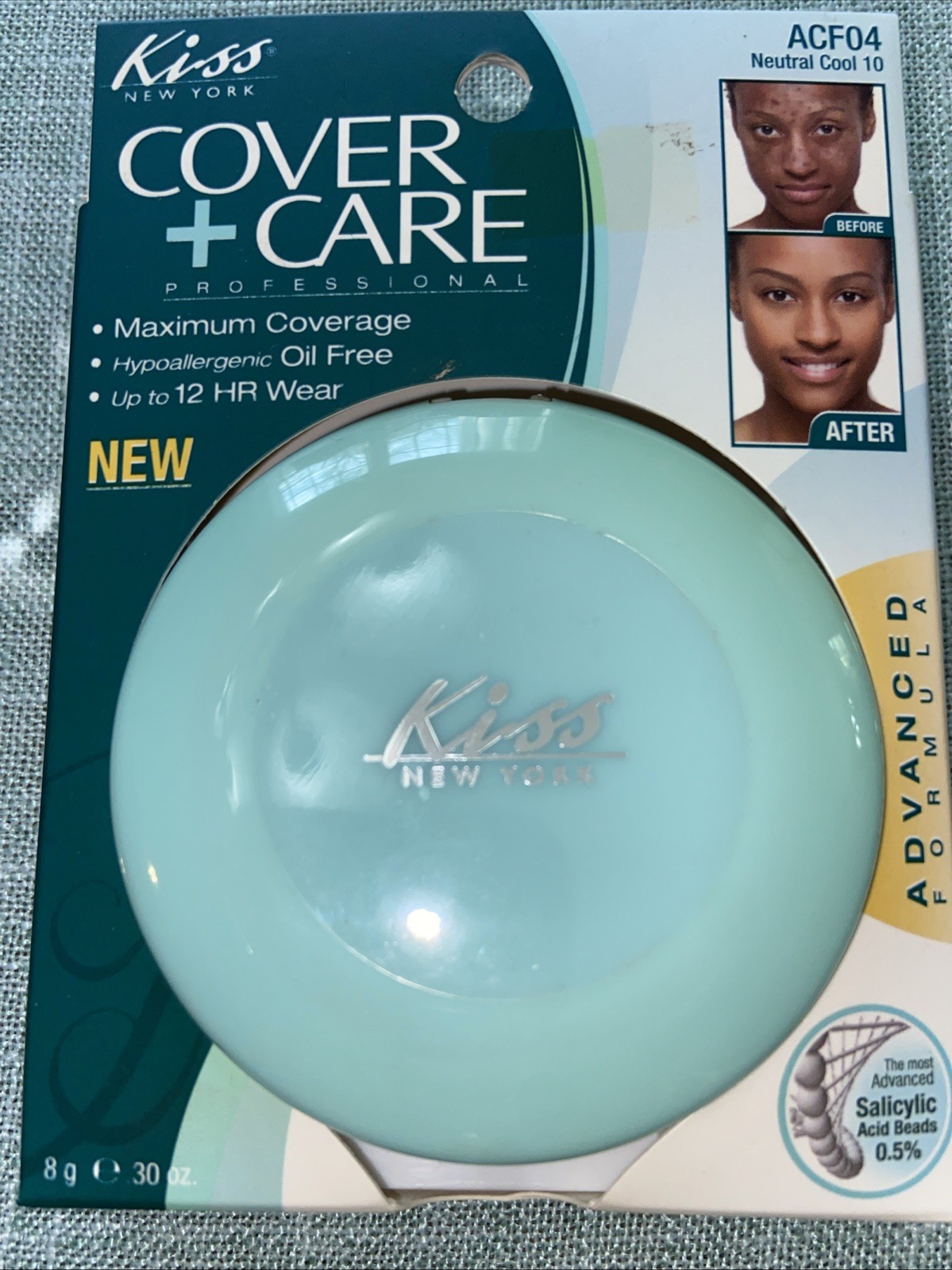 KISS Cover + Care 2-in-1 Cream Foundation + Concealer ACF04 neutral, cool 10