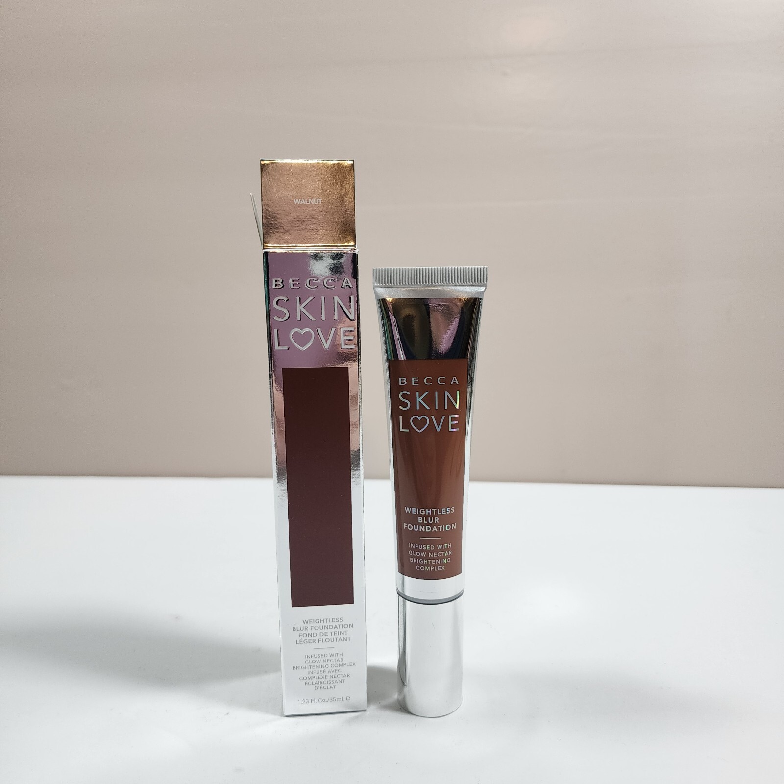 Becca Skin Love Weightless Blur Foundation WALNUT Full size NIB