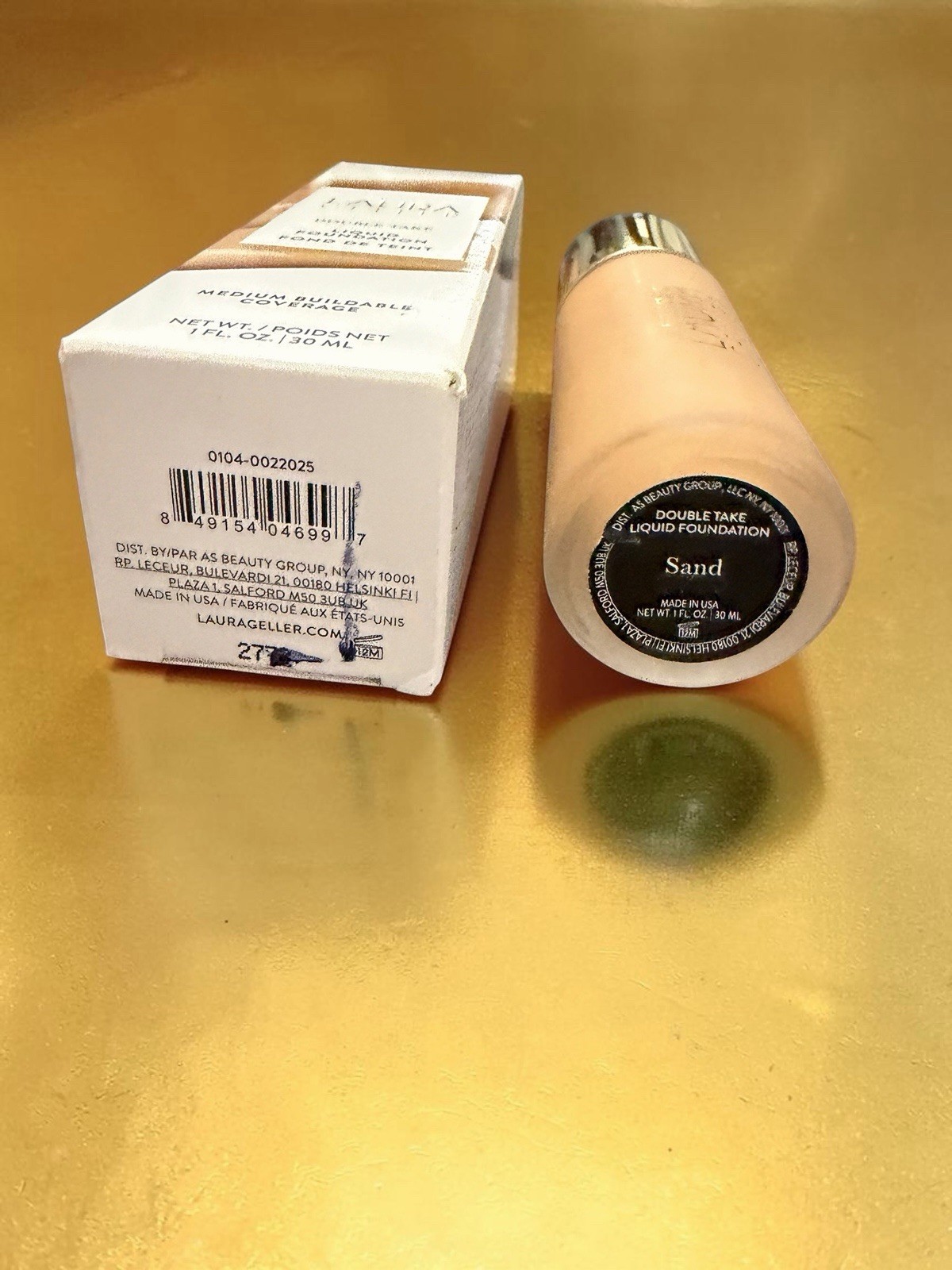 Laura Geller Double Take Liquid Foundation SAND Buildable Natural Matte Finish