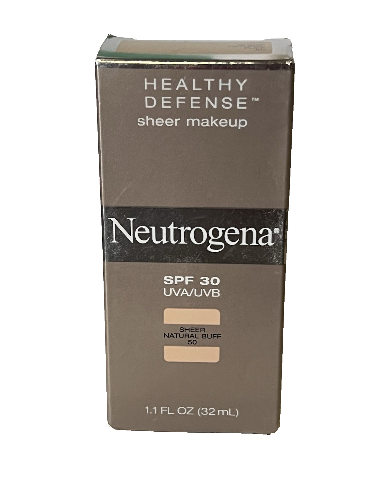 Neutrogena Healthy Defense Sheer Makeup, SPF 30, Sheer Natural Buff # 50
