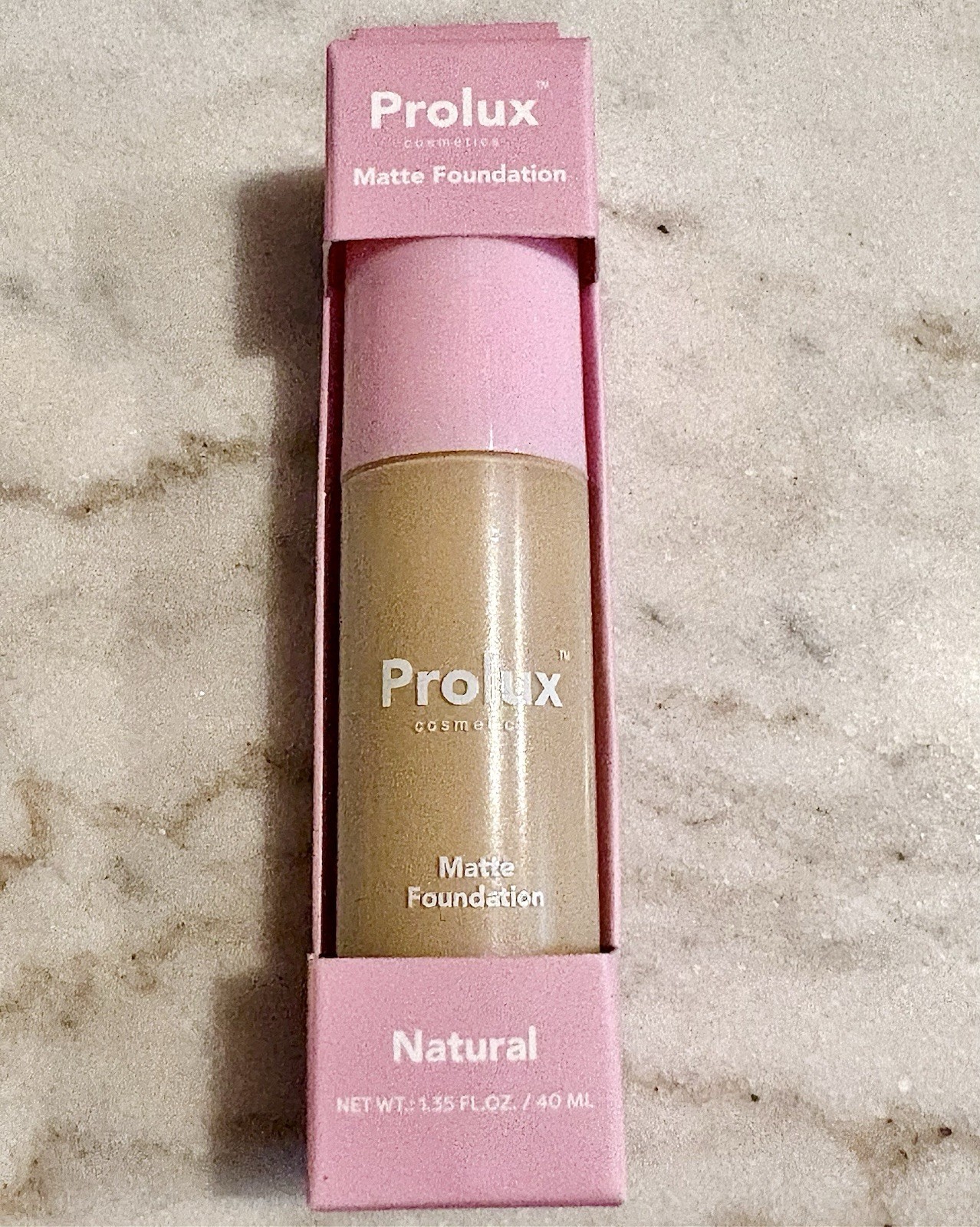 Prolux Cosmetics Matte Foundation & Powder, Pore Primer, Acne Patches & Bag