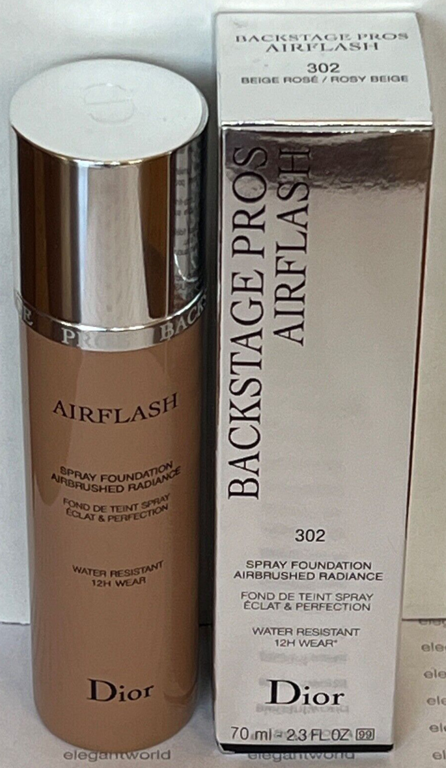 Dior Backstage AirFlash Spray Foundation 302 BEIGE ROSE / ROSY BEIGE, NEW IN BOX